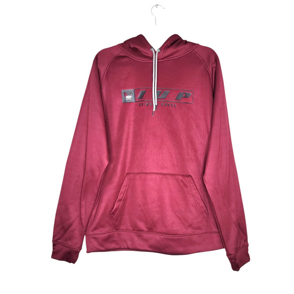 IUP Crimson Hawks Hoodie Mens L Pullover Pennsylvania Football NCAA College - Picture 1 of 7